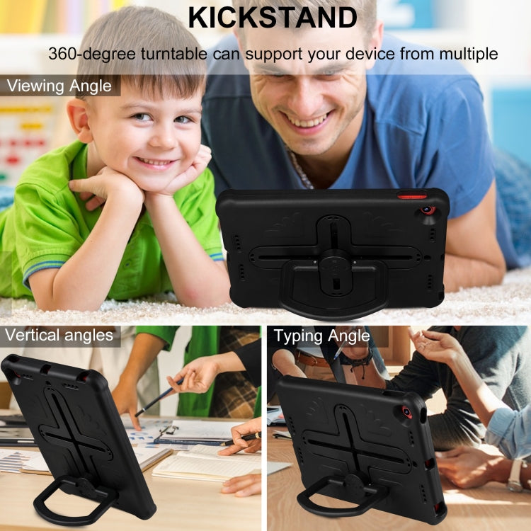 Shield 360 Rotation Handle EVA Shockproof PC Tablet Case For iPad 10.2 2019/2020/2021/Pro 10.5 2017/Air 2019 (Black) by buy2fix