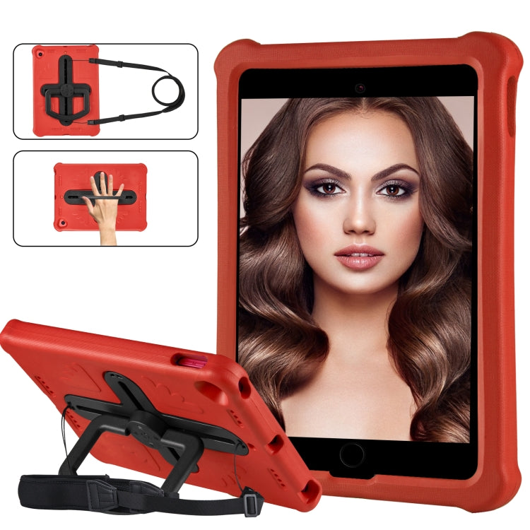 Shield 360 Rotation Handle EVA Shockproof PC Tablet Case For iPad 10.2 2019/2020/2021/Pro 10.5 2017/Air 2019 (Red Black) - iPad 10.2 Cases by buy2fix | Online Shopping UK | buy2fix