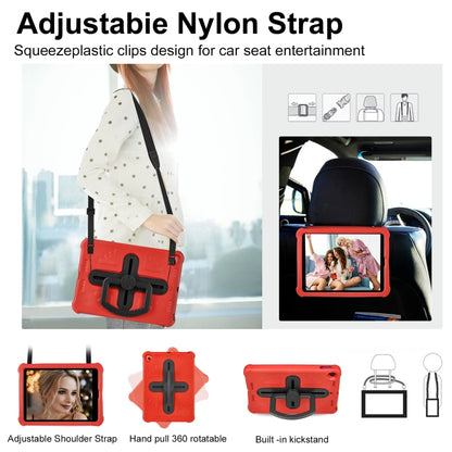Shield 360 Rotation Handle EVA Shockproof PC Tablet Case For iPad 10.2 2019/2020/2021/Pro 10.5 2017/Air 2019 (Red Black) - iPad 10.2 Cases by buy2fix | Online Shopping UK | buy2fix