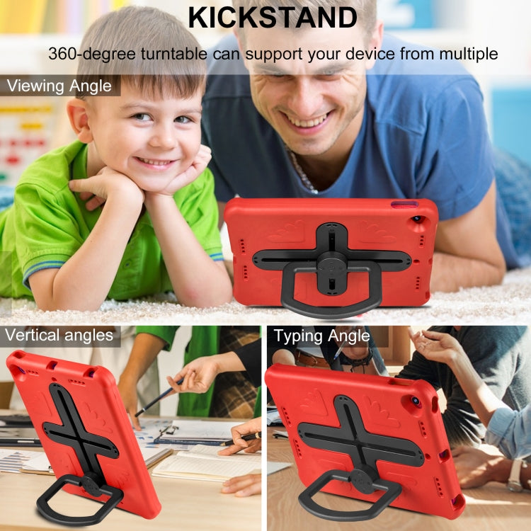 Shield 360 Rotation Handle EVA Shockproof PC Tablet Case For iPad 10.2 2019/2020/2021/Pro 10.5 2017/Air 2019 (Red Black) - iPad 10.2 Cases by buy2fix | Online Shopping UK | buy2fix