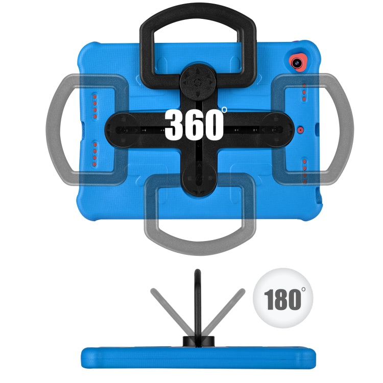 Shield 360 Rotation Handle EVA Shockproof PC Tablet Case For iPad 10.2 2019/2020/2021/Pro 10.5 2017/Air 2019 (Blue Black) - iPad 10.2 Cases by buy2fix | Online Shopping UK | buy2fix