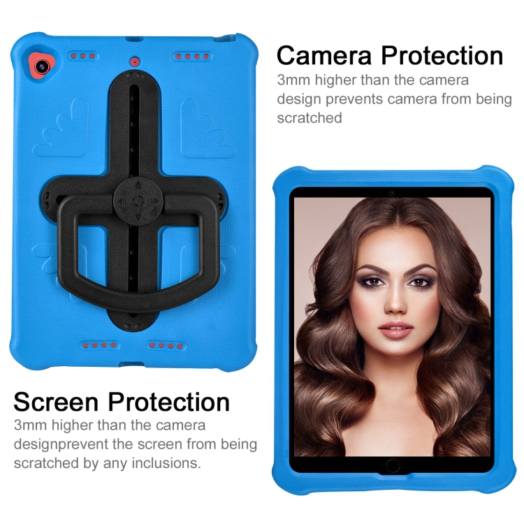 Shield 360 Rotation Handle EVA Shockproof PC Tablet Case For iPad 10.2 2019/2020/2021/Pro 10.5 2017/Air 2019 (Blue Black) - iPad 10.2 Cases by buy2fix | Online Shopping UK | buy2fix