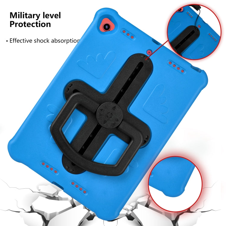 Shield 360 Rotation Handle EVA Shockproof PC Tablet Case For iPad 10.2 2019/2020/2021/Pro 10.5 2017/Air 2019 (Blue Black) - iPad 10.2 Cases by buy2fix | Online Shopping UK | buy2fix