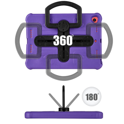 Shield 360 Rotation Handle EVA Shockproof PC Tablet Case For iPad 10.2 2019/2020/2021/Pro 10.5 2017/Air 2019 (Purple Black) - iPad 10.2 Cases by buy2fix | Online Shopping UK | buy2fix