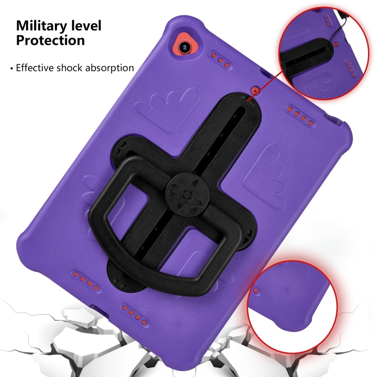 Shield 360 Rotation Handle EVA Shockproof PC Tablet Case For iPad 10.2 2019/2020/2021/Pro 10.5 2017/Air 2019 (Purple Black) - iPad 10.2 Cases by buy2fix | Online Shopping UK | buy2fix