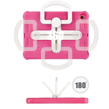 Shield 360 Rotation Handle EVA Shockproof PC Tablet Case For iPad 10.2 2019/2020/2021/Pro 10.5 2017/Air 2019 (Rose Red Beige) - iPad 10.2 Cases by buy2fix | Online Shopping UK | buy2fix