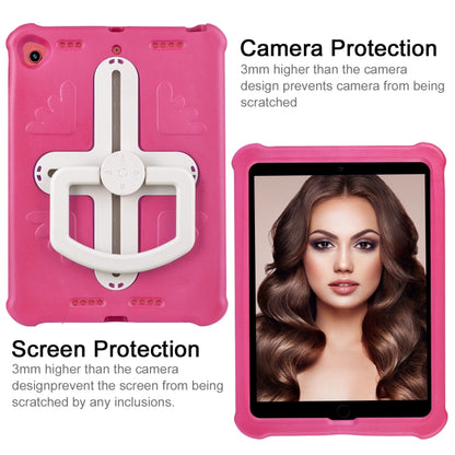 Shield 360 Rotation Handle EVA Shockproof PC Tablet Case For iPad 10.2 2019/2020/2021/Pro 10.5 2017/Air 2019 (Rose Red Beige) - iPad 10.2 Cases by buy2fix | Online Shopping UK | buy2fix
