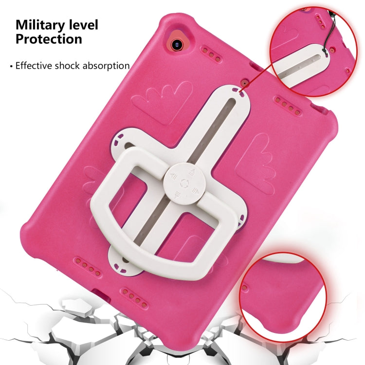 Shield 360 Rotation Handle EVA Shockproof PC Tablet Case For iPad 10.2 2019/2020/2021/Pro 10.5 2017/Air 2019 (Rose Red Beige) - iPad 10.2 Cases by buy2fix | Online Shopping UK | buy2fix