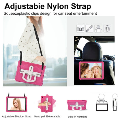 Shield 360 Rotation Handle EVA Shockproof PC Tablet Case For iPad 10.2 2019/2020/2021/Pro 10.5 2017/Air 2019 (Rose Red Beige) - iPad 10.2 Cases by buy2fix | Online Shopping UK | buy2fix