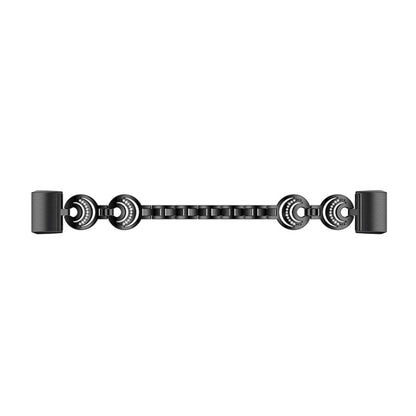 For Fitbit Charge 3 / 4 Sun Moon Star Diamond Metal Watch Band(Black) - Watch Bands by buy2fix | Online Shopping UK | buy2fix