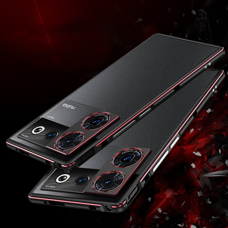 For ZTE nubia Z50 Ultra LK Aurora Metal Frame Phone Case with Lens Cover(Silver) - ZTE Cases by buy2fix | Online Shopping UK | buy2fix