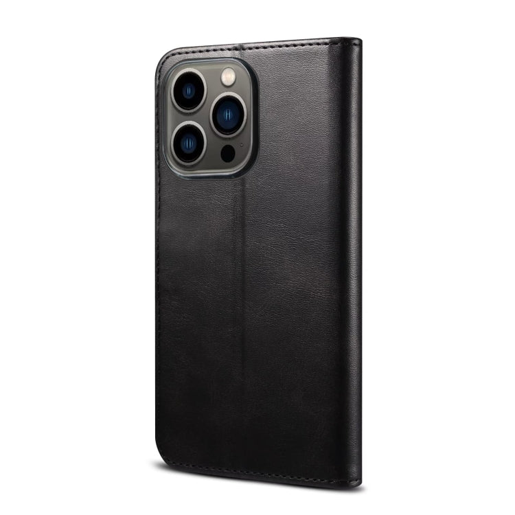 For iPhone 14 Pro Max GUSSIM Horizontal Flip Leather Phone Case(Black) - iPhone 14 Pro Max Cases by GUSSIM | Online Shopping UK | buy2fix