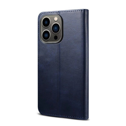 For iPhone 14 Pro GUSSIM Horizontal Flip Leather Phone Case(Blue) - iPhone 14 Pro Cases by GUSSIM | Online Shopping UK | buy2fix