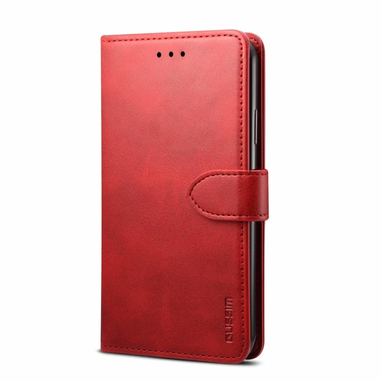 For iPhone 14 GUSSIM Horizontal Flip Leather Phone Case(Red) - iPhone 14 Cases by GUSSIM | Online Shopping UK | buy2fix