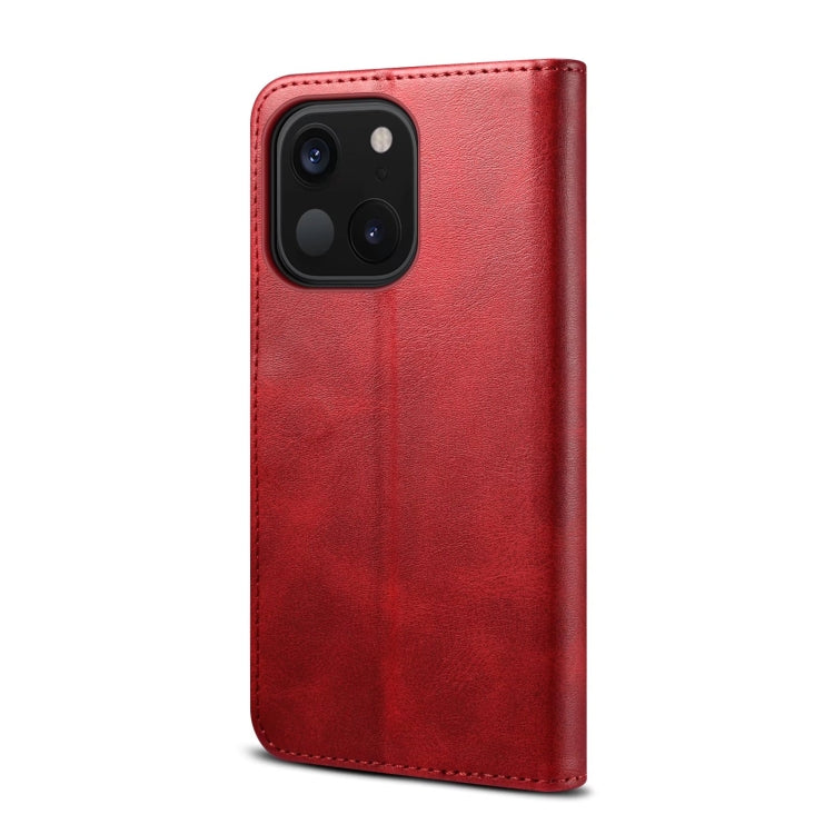 For iPhone 14 GUSSIM Horizontal Flip Leather Phone Case(Red) - iPhone 14 Cases by GUSSIM | Online Shopping UK | buy2fix