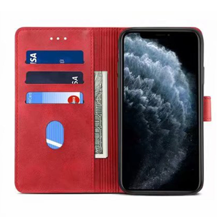 For iPhone 14 GUSSIM Horizontal Flip Leather Phone Case(Red) - iPhone 14 Cases by GUSSIM | Online Shopping UK | buy2fix