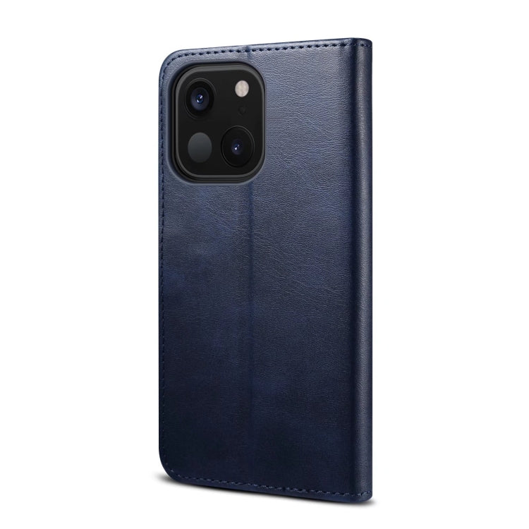 For iPhone 14 GUSSIM Horizontal Flip Leather Phone Case(Blue) - iPhone 14 Cases by GUSSIM | Online Shopping UK | buy2fix