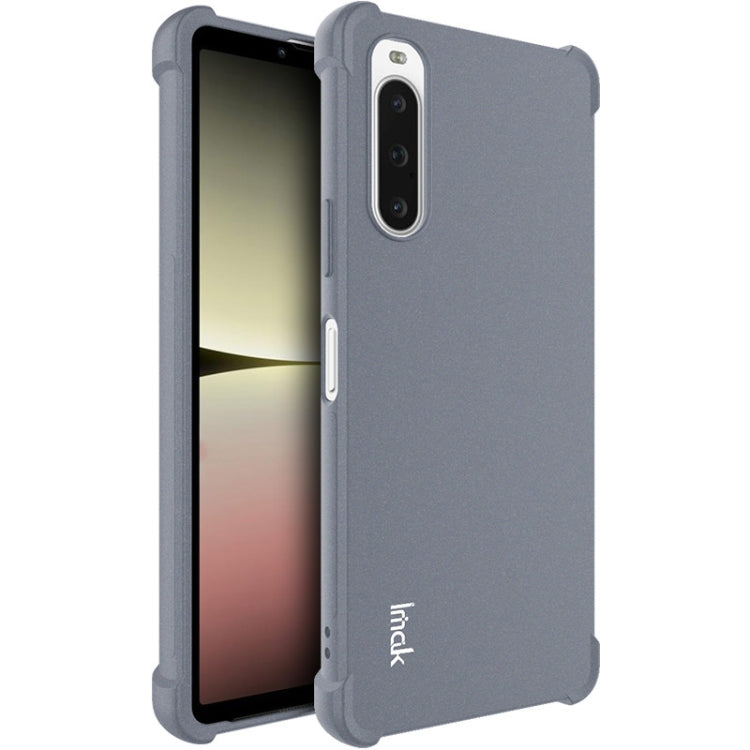 For Sony Xperia 10 V imak Shockproof Airbag TPU Phone Case(Matte Grey) - Sony Cases by imak | Online Shopping UK | buy2fix