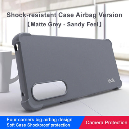 For Sony Xperia 10 V imak Shockproof Airbag TPU Phone Case(Matte Grey) - Sony Cases by imak | Online Shopping UK | buy2fix