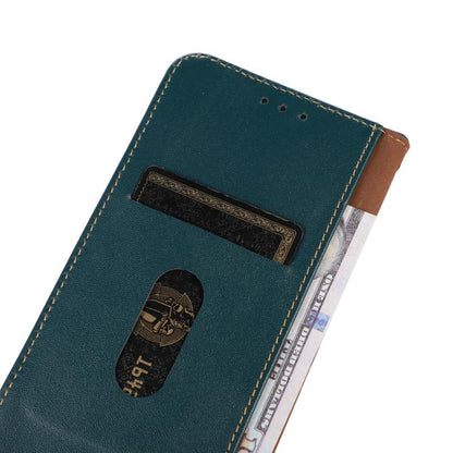 For Motorola Moto G15 4G / G05 KHAZNEH Nappa Top Layer Cowhide Leather Phone Case(Green) - Motorola Cases by buy2fix | Online Shopping UK | buy2fix