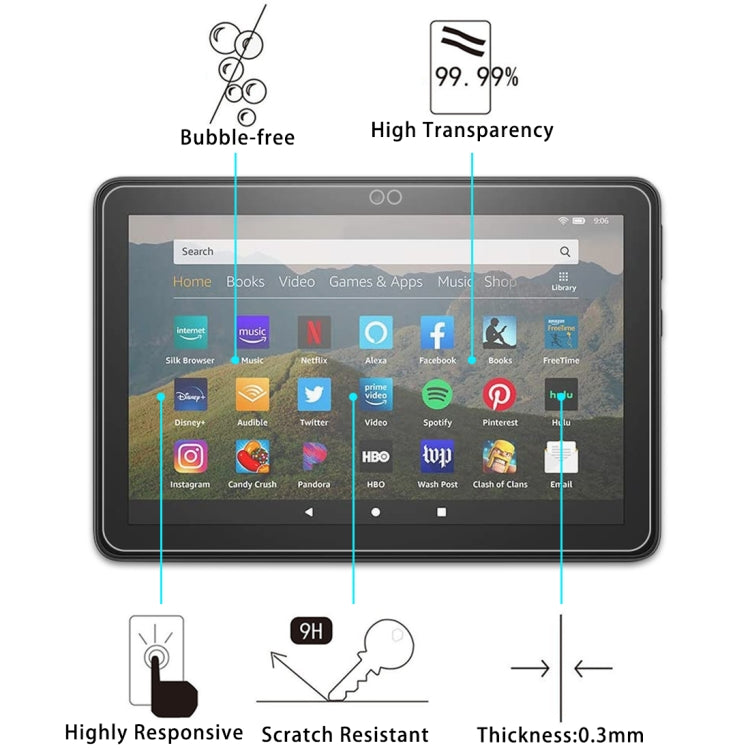 For Amazon Kindle Fire HD 8 Plus 2020 9H 0.3mm Explosion-proof Tempered Glass Film - Others by buy2fix | Online Shopping UK | buy2fix