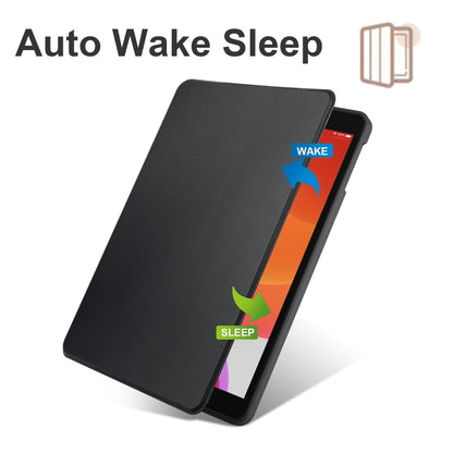 For iPad Air / Air 2 / 9.7 2018 / 2017 Acrylic 360 Degree Rotation Holder Tablet Leather Case(Black) - iPad 9.7 (2018) & (2017) Cases by buy2fix | Online Shopping UK | buy2fix