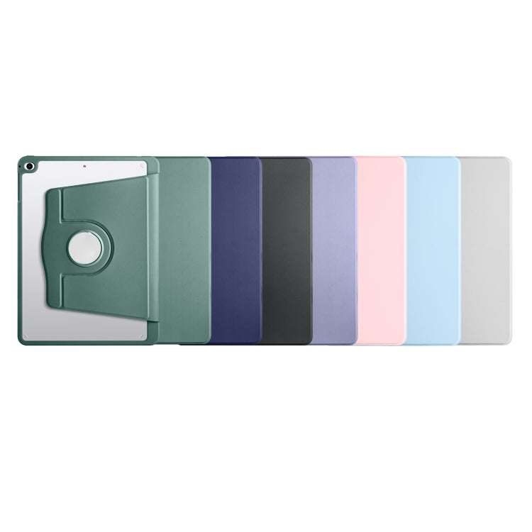 For iPad Air / Air 2 / 9.7 2018 / 2017 Acrylic 360 Degree Rotation Holder Tablet Leather Case(Ice Blue) - iPad 9.7 (2018) & (2017) Cases by buy2fix | Online Shopping UK | buy2fix