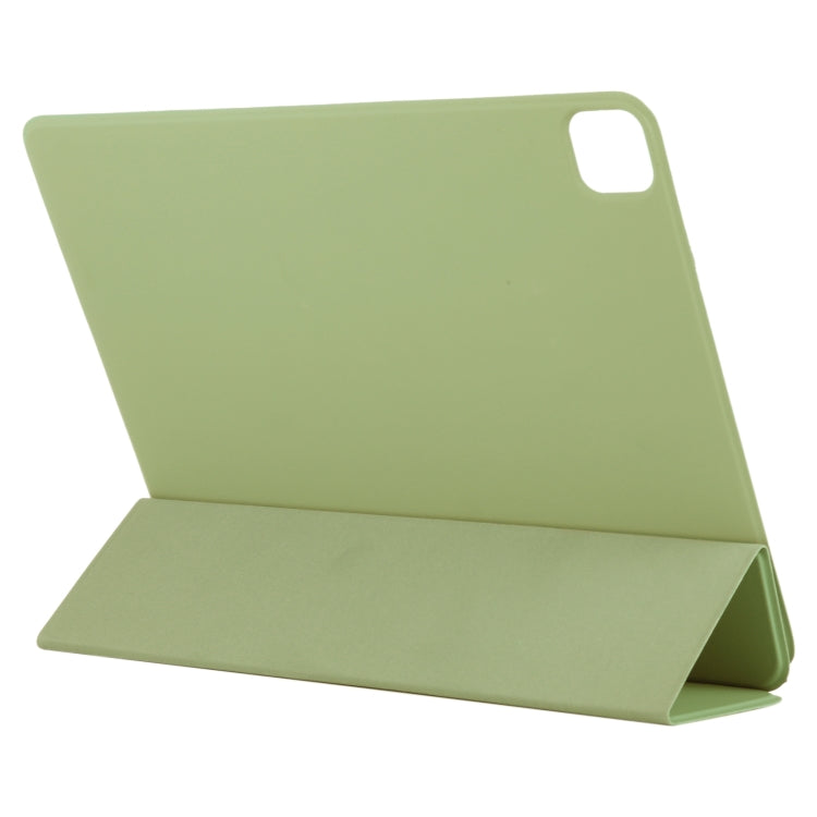 For iPad Pro 11 2022 / 2021 / iPad Pro 11 inch 2020 / Pro 11 2018 / Air 2020 10.9 Horizontal Flip Ultra-thin Double-sided Clip Active Buckle Magnetic PU Leather Tablet Case With Three-folding Holder & Sleep / Wake-up Function(Light Green) - iPad Pro 11 (2022/2021) Cases by buy2fix | Online Shopping UK | buy2fix