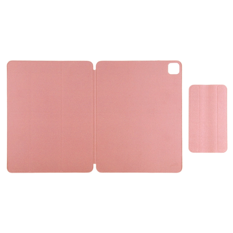 For iPad Pro 11 2022 / 2021 / iPad Pro 11 inch 2020 / Pro 11 2018 / Air 2020 10.9 Horizontal Flip Ultra-thin Double-sided Clip Active Buckle Magnetic PU Leather Tablet Case With Three-folding Holder & Sleep / Wake-up Function(Orange) - iPad Pro 11 (2022/2021) Cases by buy2fix | Online Shopping UK | buy2fix