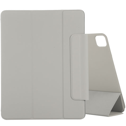 For iPad Pro 11 2022 / 2021 / iPad Pro 11 inch 2020 / Pro 11 2018 / Air 2020 10.9 Horizontal Flip Ultra-thin Double-sided Clip Active Buckle Magnetic PU Leather Tablet Case With Three-folding Holder & Sleep / Wake-up Function(Grey) - iPad Pro 11 (2022/2021) Cases by buy2fix | Online Shopping UK | buy2fix