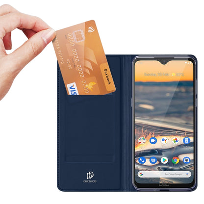 For Nokia 5.3 DUX DUCIS Skin Pro Series Horizontal Flip PU + TPU Leather Case, with Holder & Card Slots(Blue) by DUX DUCIS