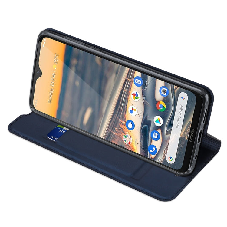 For Nokia 5.3 DUX DUCIS Skin Pro Series Horizontal Flip PU + TPU Leather Case, with Holder & Card Slots(Blue) by DUX DUCIS