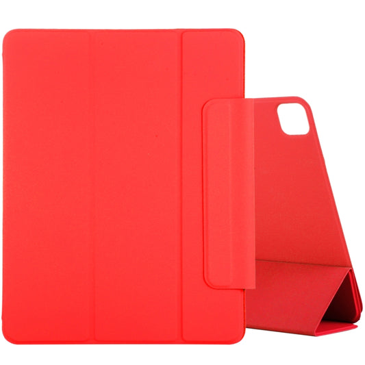 For iPad Air 13 2024 / Pro 12.9 2020 Active Buckle Magnetic PU Leather Tablet Case With Holder & Sleep / Wake-up Function(Red) - iPad Pro 12.9 (2020) Cases by buy2fix | Online Shopping UK | buy2fix