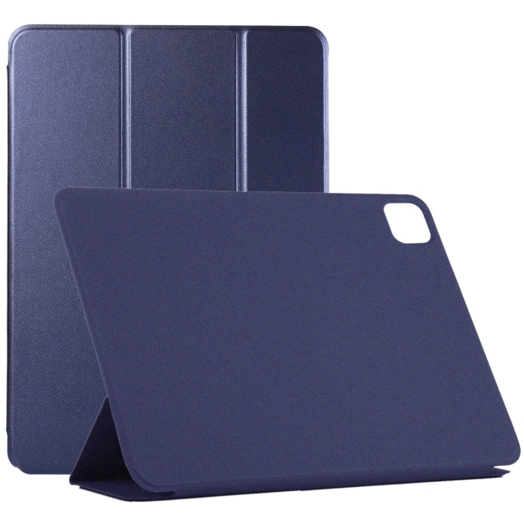Horizontal Flip Ultra-thin Non-buckle Magnetic PU Leather Tablet Case With Three-folding Holder & Sleep / Wake-up Function For iPad Pro 11 inch (2020) / Pro 11 2018 / Air 2020 10.9(Dark Blue) - iPad Pro 11 (2020) Cases by buy2fix | Online Shopping UK | buy2fix