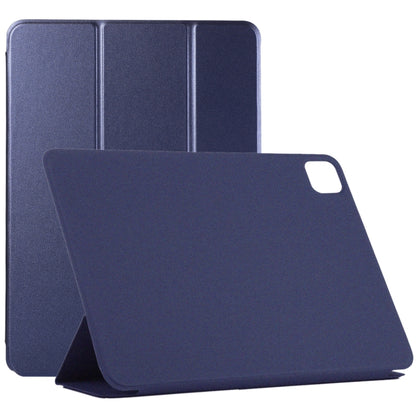Horizontal Flip Ultra-thin Non-buckle Magnetic PU Leather Tablet Case With Three-folding Holder & Sleep / Wake-up Function For iPad Pro 11 inch (2020) / Pro 11 2018 / Air 2020 10.9(Dark Blue) - iPad Pro 11 (2020) Cases by buy2fix | Online Shopping UK | buy2fix