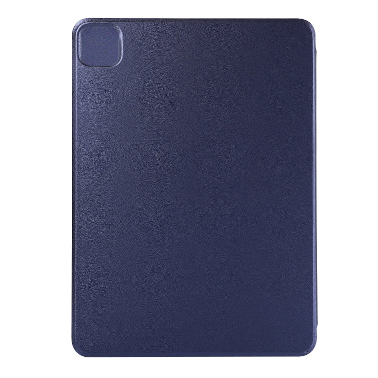 Horizontal Flip Ultra-thin Non-buckle Magnetic PU Leather Tablet Case With Three-folding Holder & Sleep / Wake-up Function For iPad Pro 11 inch (2020) / Pro 11 2018 / Air 2020 10.9(Dark Blue) - iPad Pro 11 (2020) Cases by buy2fix | Online Shopping UK | buy2fix