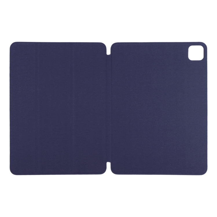 Horizontal Flip Ultra-thin Non-buckle Magnetic PU Leather Tablet Case With Three-folding Holder & Sleep / Wake-up Function For iPad Pro 11 inch (2020) / Pro 11 2018 / Air 2020 10.9(Dark Blue) - iPad Pro 11 (2020) Cases by buy2fix | Online Shopping UK | buy2fix