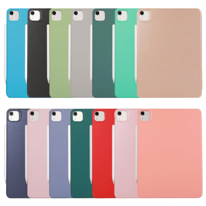 Horizontal Flip Ultra-thin Non-buckle Magnetic PU Leather Tablet Case With Three-folding Holder & Sleep / Wake-up Function For iPad Pro 11 inch (2020) / Pro 11 2018 / Air 2020 10.9(Dark Blue) - iPad Pro 11 (2020) Cases by buy2fix | Online Shopping UK | buy2fix
