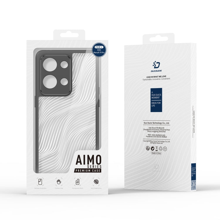 For OPPO Reno9 / Reno9 Pro DUX DUCIS Aimo Series TPU + PC Frosted Feel Phone Case(Black) - OPPO Cases by DUX DUCIS | Online Shopping UK | buy2fix