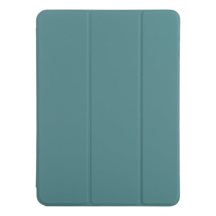 For iPad Air 13 2024 / Pro 12.9 2020 Non-buckle Double-sided Magnetic Flip Leather Tablet Case With Holder & Sleep / Wake-up Function(Green) - iPad Pro 12.9 (2020) Cases by buy2fix | Online Shopping UK | buy2fix