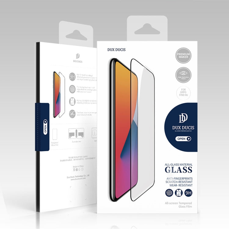 For OPPO Find X6 10pcs DUX DUCIS 0.33mm 9H Medium Alumina Tempered Glass Film - OPPO Tempered Glass by DUX DUCIS | Online Shopping UK | buy2fix