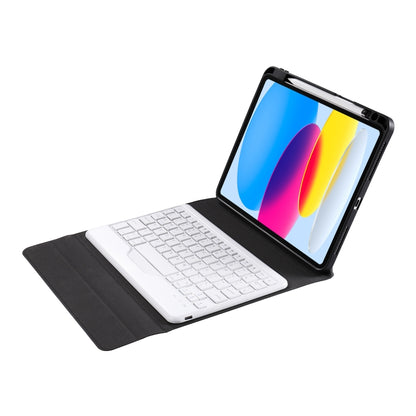 For iPad 2025 / 2022 B10 Triangle Holder Tablet Bluetooth Keyboard Leather Case(Rainbow) by buy2fix