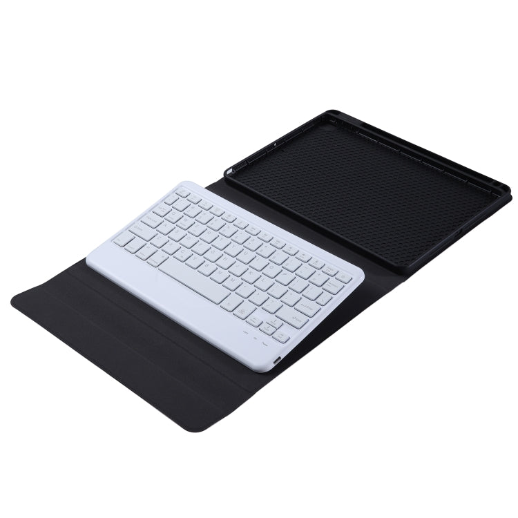 For iPad 2025 / 2022 B10S Triangle Holder Three-color Backlight Bluetooth Keyboard Leather Case(Blue Pink) by buy2fix