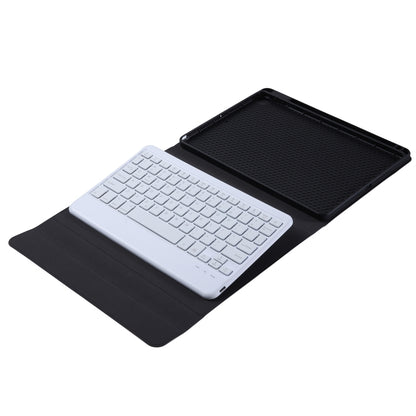 For iPad 2025 / 2022 B10S Triangle Holder Three-color Backlight Bluetooth Keyboard Leather Case(Dark Green) by buy2fix