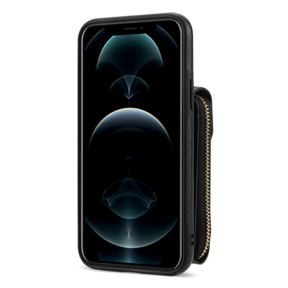 For iPhone XS Max Zipper Hardware Card Wallet Phone Case(Black) - More iPhone Cases by buy2fix | Online Shopping UK | buy2fix