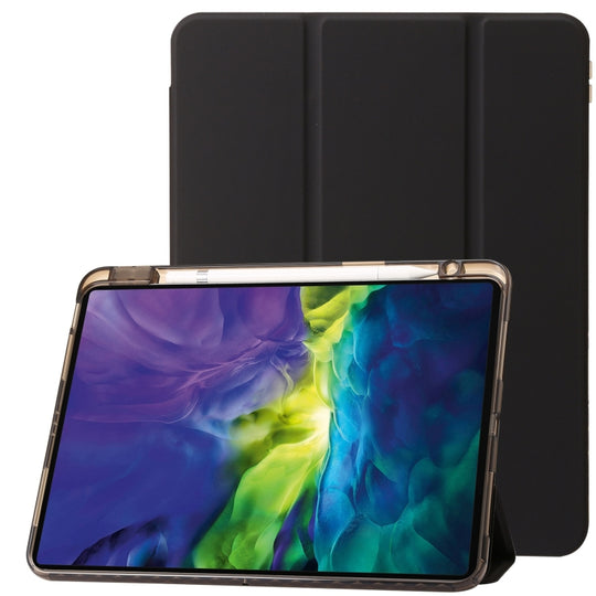 Clear Acrylic Leather Tablet Case For iPad Air 13 2025 / 2024 / Pro 12.9 2022/ 2021 / 2020 / 2018(Black)