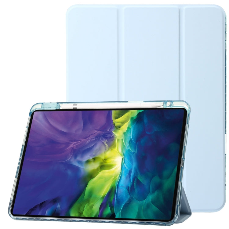 Clear Acrylic Leather Tablet Case For iPad Air 13 2024 / Pro 12.9 2022/ 2021 / 2020 / 2018(Sky Blue) - iPad Pro 12.9 (2022/2021) Cases by buy2fix | Online Shopping UK | buy2fix