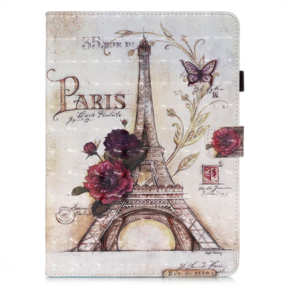 For iPad Pro 11 (2020) 3D Colored Drawing Horizontal Flip Leather Tablet Case, with Sleep / Wake-up Function & Holder & Card Slo & Wallet(35 Tower) - iPad Pro 11 (2020) Cases by buy2fix | Online Shopping UK | buy2fix