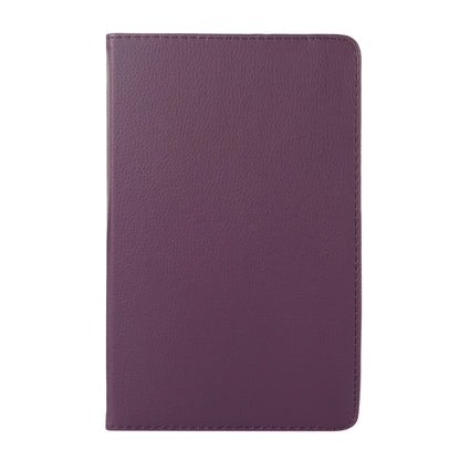 For Lenovo Tab M9 360 Degree Rotation Litchi Texture Tablet Leather Case with Holder(Purple) - Lenovo by buy2fix | Online Shopping UK | buy2fix