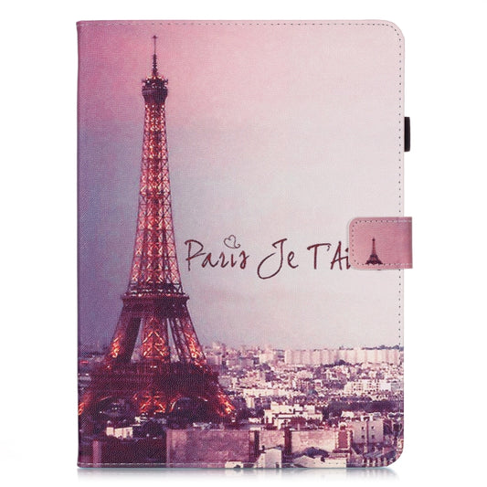 For iPad Pro 11 (2020) Colored Drawing Horizontal Flip Leather Tablet Case, with Sleep / Wake-up Function & Holder & Card Slo & Wallet(Autograph Tower) - iPad Pro 11 (2020) Cases by buy2fix | Online Shopping UK | buy2fix